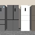 Modern refrigerator 3d model