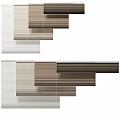 Modern Layered Window Blinds In Neutral Tones For Stylish Home Interior Design