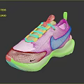 White Nike Casual Sneakers With Chunky Sole And Classic Swoosh Design