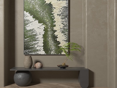 New Chinese Decorative Painting Abstract Decorative Painting 3d model