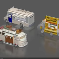 Functional Mobile Food Service Vehicles Featuring Taco Burger Trucks And Utility Vans