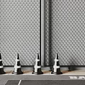 Modern Industrial Metal Mesh Wall Structure With Steel Frame And Decorative Design