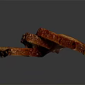Delicious Sliced Whole Grain Bread With Seedy Texture On Black Background And Reflection
