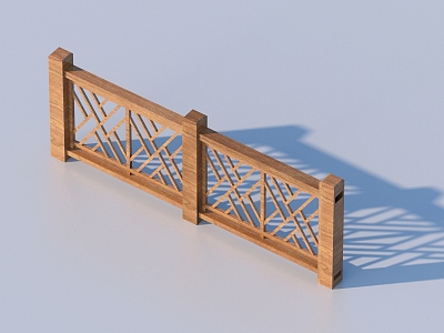 Railing Guardrail Fence 3d model