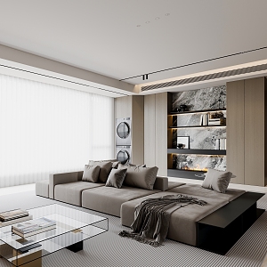 modern living room 3d model