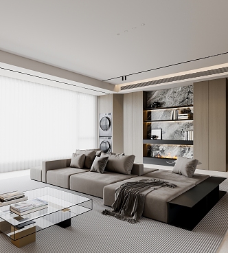 modern living room 3d model