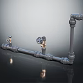 Different Types of Plumbing Hardware Fittings with Pipes Valves and Elbow Joints