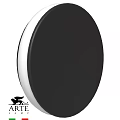 Modern Round Outdoor Wall Light With Black And White Sleek Design