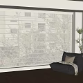 Modern Window Blinds In Living Room With Cozy Armchair And Wooden Floor