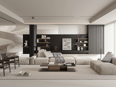 modern living room model