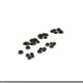 Green Grass Plant Collection With Different Natural Clumps And Landscaping Textures