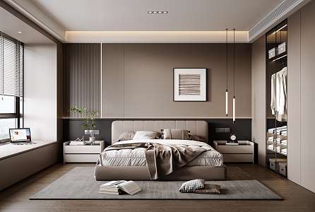 Italian Home Bedroom 3d model