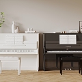 Piano Instrument 3d model