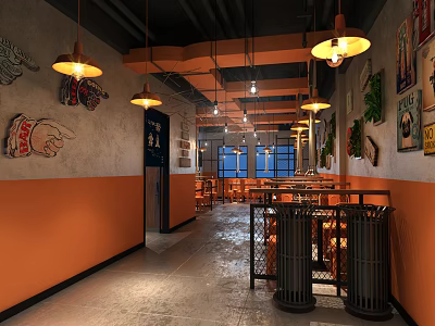 Industrial LOFT Grill 3d model