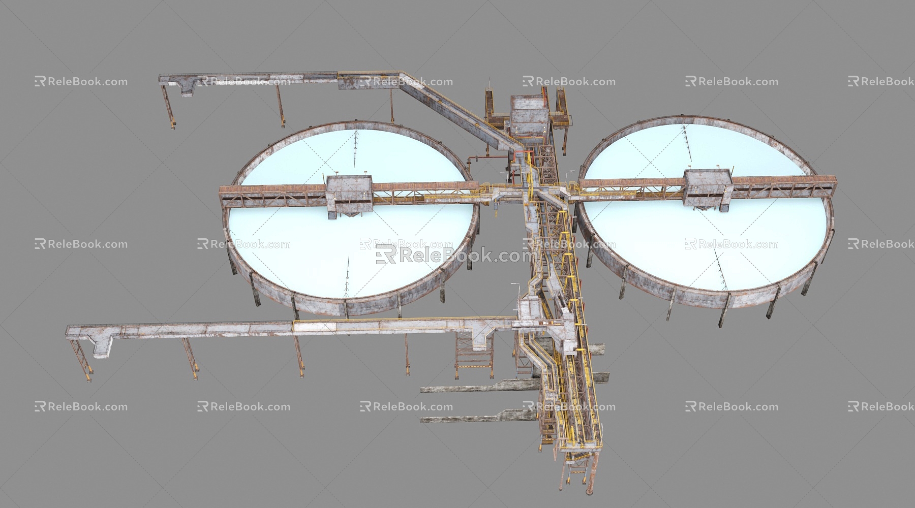 Seawater Desalination Equipment Water Purification Equipment Chemical Plant Equipment Industrial Plant Industrial Equipment Pipeline 3d model