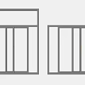 modern sliding window 3d model