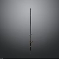 Medieval Style Sword With Long Metal Blade And Golden Hilt Design
