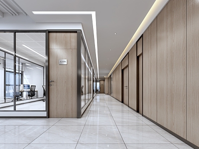 Corridor Away Office Corridor Office Away Glass Partition Company Corridor Company Away Space Away Space Away Space Corridor Away 3d model