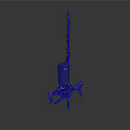 Mechanical Equipment With Tall Tower Structure And Four Mechanical Support Legs