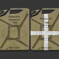 Vintage Metal Jerry Cans With Wehrmacht 1942 Markings And White Cross Design
