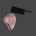 Fresh Marbled Raw Beef Steak With Juicy Red Meat And White Fat