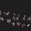 Diverse Group of People in Various Poses for Creative Design Projects