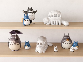 Totoro Bus Ornaments Accessories Totoro Figure Totoro Bus Ornaments 3d model