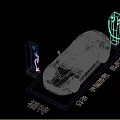 Ford Sports Car Charging At New Energy Vehicle Charging Station With Online Payment