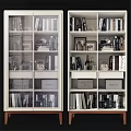 Modern Luxury Glass Display Chest Of Drawers for Storing Books Teaware And Home Decorations