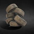 Industrial Equipment Tyres Stacked For Heavy Duty Machinery Applications