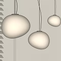 Modern chandelier spherical chandelier 3d model