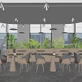 Modern Leisure Area Company Rest Area 3d model