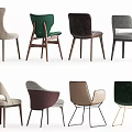 Modern Upholstered Accent Chairs With Diverse Designs And Assorted Color Options