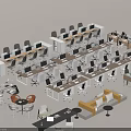 Various Designs of Office Desks with Modern Styles and Workspace Layouts