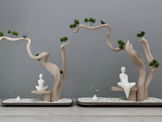 New Chinese gardening sketch 3d model