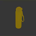 Daily Use Water Bottle With Blue Lid Carabiner Strap And Water Drop Design