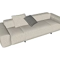 Modern Multiplayer Sofa Double Sofa 3d model