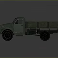 Vintage Silver Truck 3D Model With Single Cab Open Cargo Bed And Reflective Surface 3d model