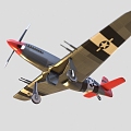 Modern Fighter North American Mustang Fighter Aircraft Aerobatic Aircraft Helicopter Bomber 3d model