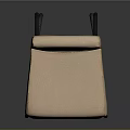 Modern Bar Stool with Beige Upholstered Seat and Backrest Black Metal Legs Simple Contemporary Style