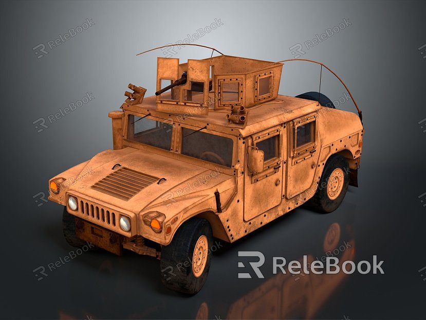 Modern Bulletproof Car Armed Jeep Armed Car Armed Bulletproof Car model