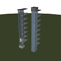 External Glass Elevator On Modern High Rise Building With Transparent Design And Balconies