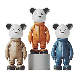 Modern Sculpture Bear Sculpture Decorative Ornaments 3d model