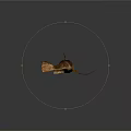Freshwater Aquatic Animal With Long Whiskers Brown Spotted Body Fins And Tail