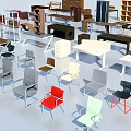 Diverse Table and Chair Sets with Various Designs and Comfort Features for Home