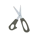 Stainless Steel Multipurpose Scissors With Grey Handle For Household Hardware Tools