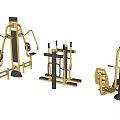 Outdoor Sports Equipment for Strength Training with Metal Frame and Seats
