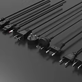 Diverse Commercial Equipment Power Cables With Various Plug Types For Business Use