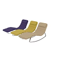 Stylish Colorful Modern Lounge Chairs With Metal Frames And Comfortable Design