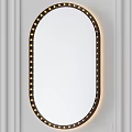 Modern Oval Mirror With LED Lighted Edge For Contemporary Home Decor 3d model